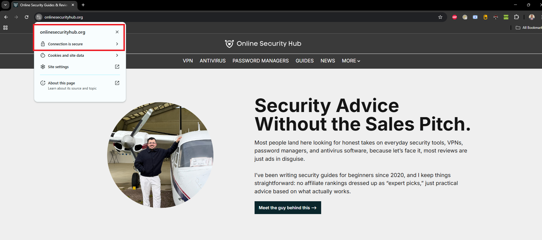 Connection is Secure