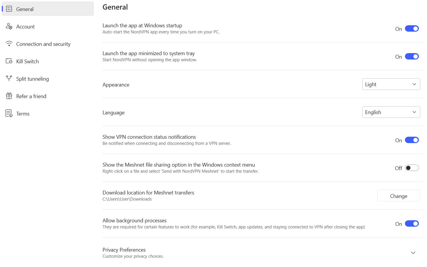 nordvpn dashboard general2