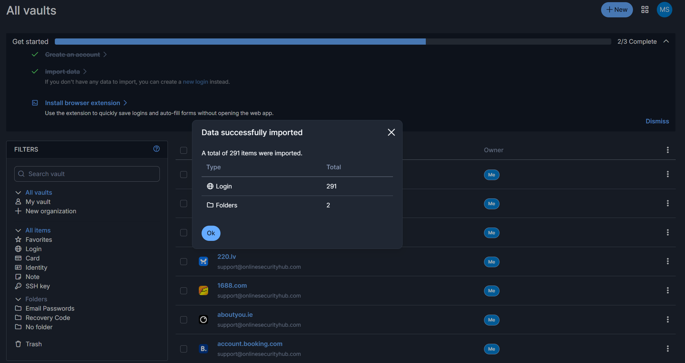 Bitwarden free import