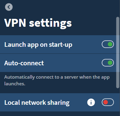 vpn settings autoconnect