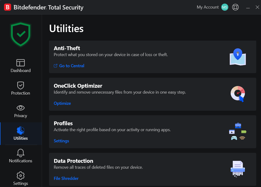 bitdefender utilities