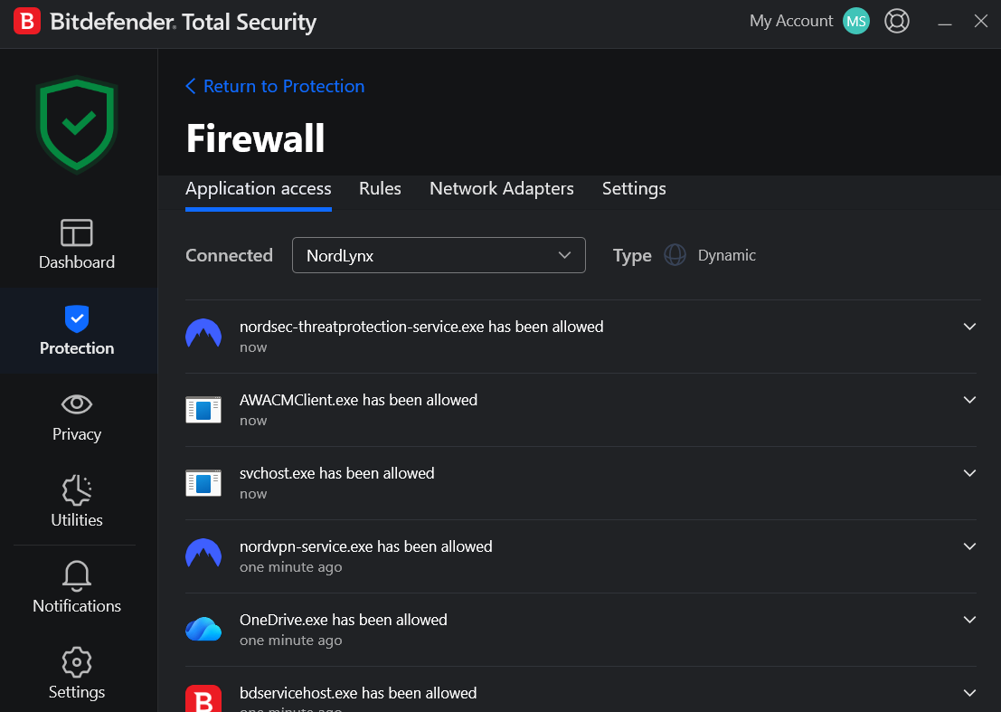 firewall app access